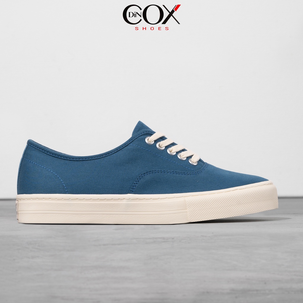 Giày Sneaker Nam Vải Canvas DINCOX E06 Blue Đơn Giản Tinh Tế Sang Trọng