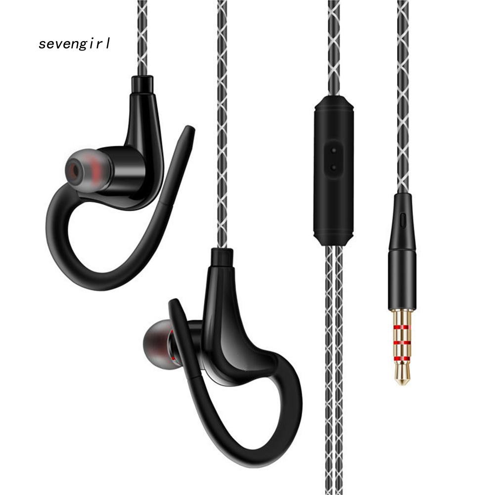 〖SG〗3.5mm Sport Earhook Earphone Running Headphone HiFi Stereo Bass Headset with Mic