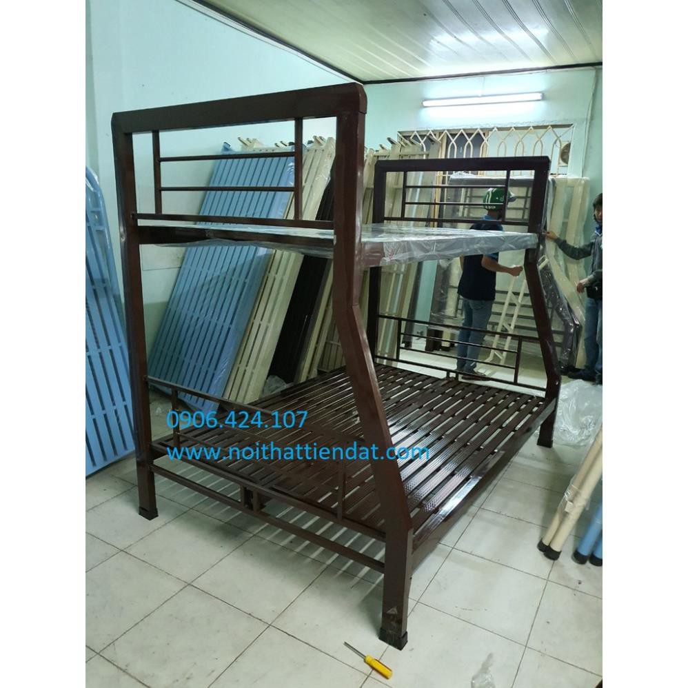 giường sắt 2 tầng hộp 1m2-1m4