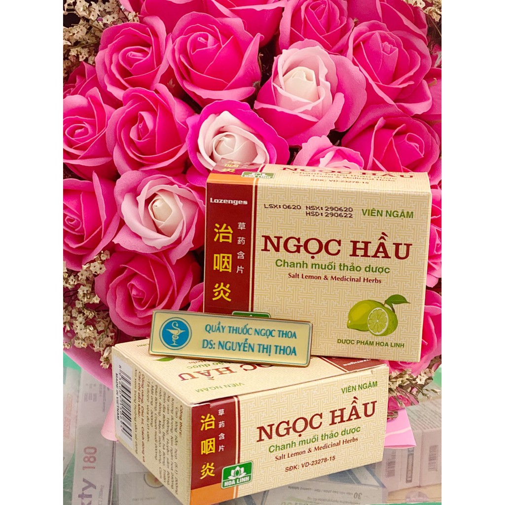 Ngọc hầu chanh muối thảo dược hộp 24 viên ngậm - ảnh sản phẩm 5