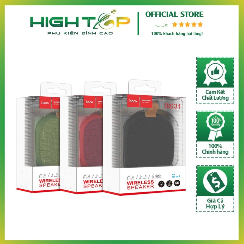 [Chính hãng] Loa bluetooth mini Hoco BS31 chính hãng, âm thanh sống động