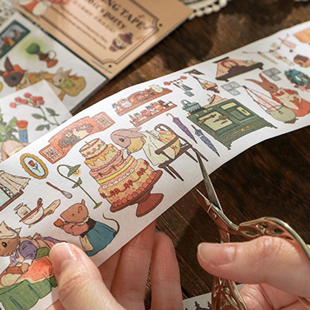 Nhãn Dán Giấy Ghi Chú Trang Trí Sổ Tay Hình Thỏ Dễ Thương