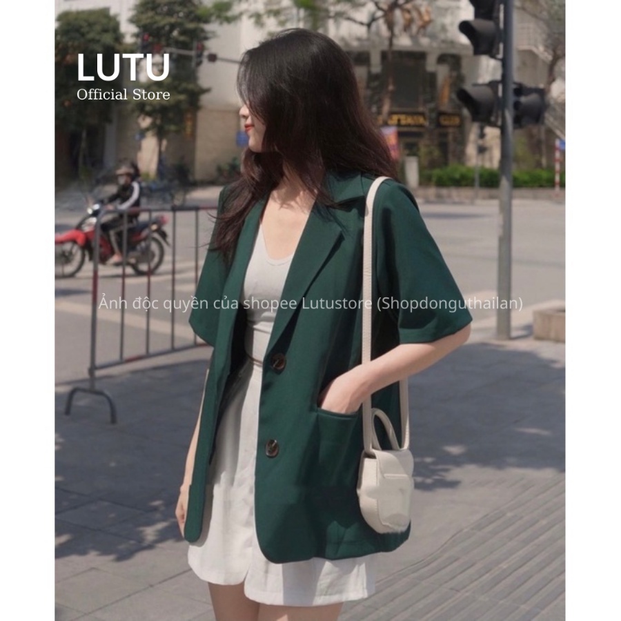 Áo Blazer ngắn tay thời trang Hàn Quốc dễ phối đồ