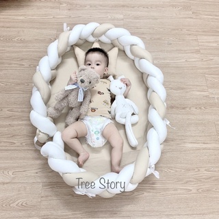 Nôi sơ sinh ngủ chung giường cho bé, nôi xoắn handmade Tree Story
