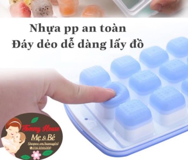 Khay trữ đồ ăn dặm, thức ăn, trữ đá tủ lạnh cao cấp