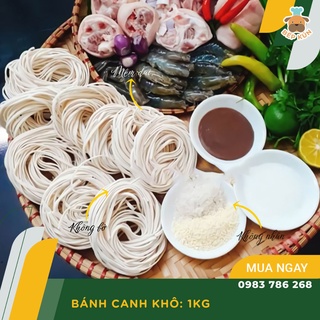 Bánh Canh Khô Hà Tĩnh Túi 1Kg Mềm Dai Không Bị Bở Nhũn