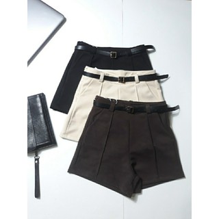 Quần Short Dạ Kèm Đai