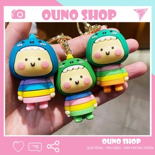 Móc khóa cặp đôi búp bê khủng long cá mập béo - ouno shop