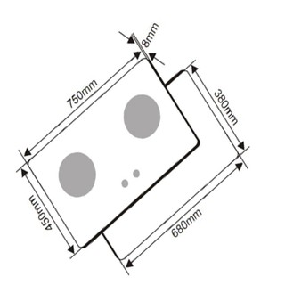 Bếp gas âm Canzy CZ-268 HOA