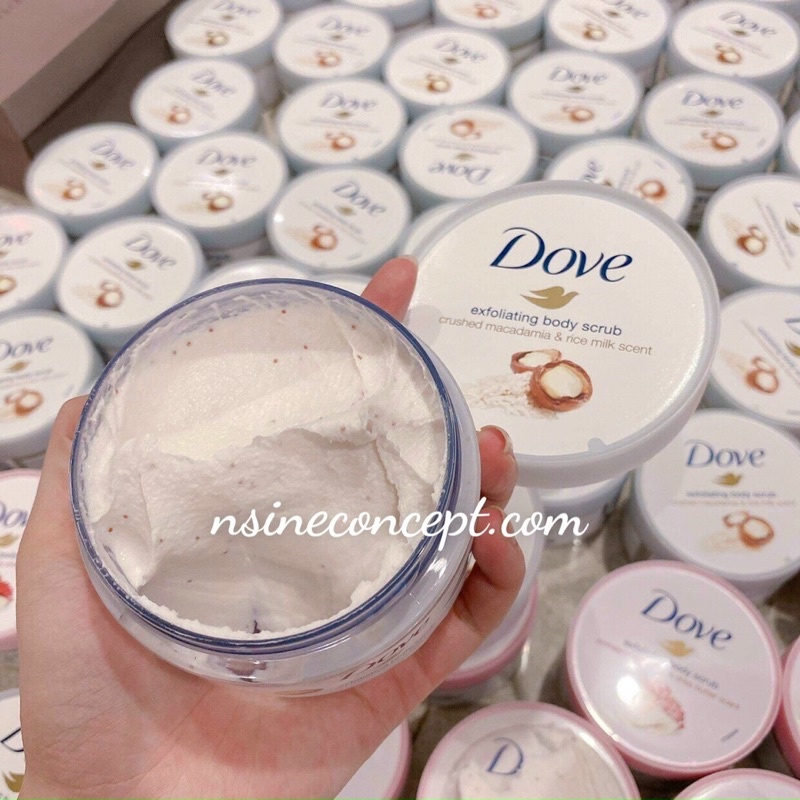 ❌❌ 🙋‍♀️Tẩy da chết Body DOVE ĐỨC  - Dove Creme-Dusch- Peeling 225ml ❌❌