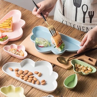 Bát ăn dặm ,bát gốm sứ mini kiểu nhật hình đám mây beofamily