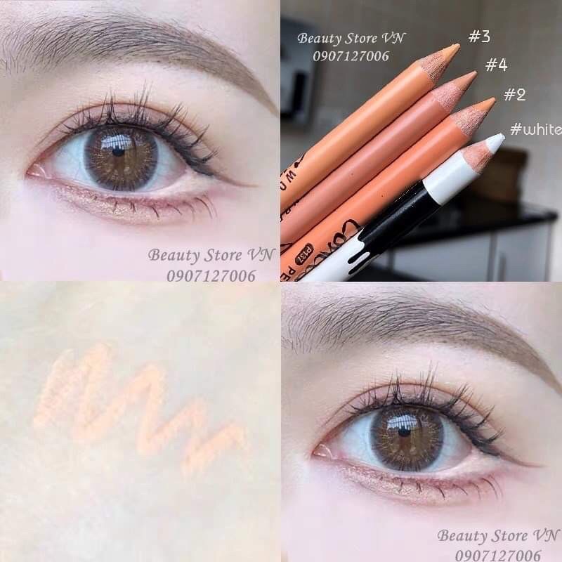 [FREESHIP💋] Bút Chì Kẻ Mắt Màu Trắng Cao Cấp White Eyeliner Pencil