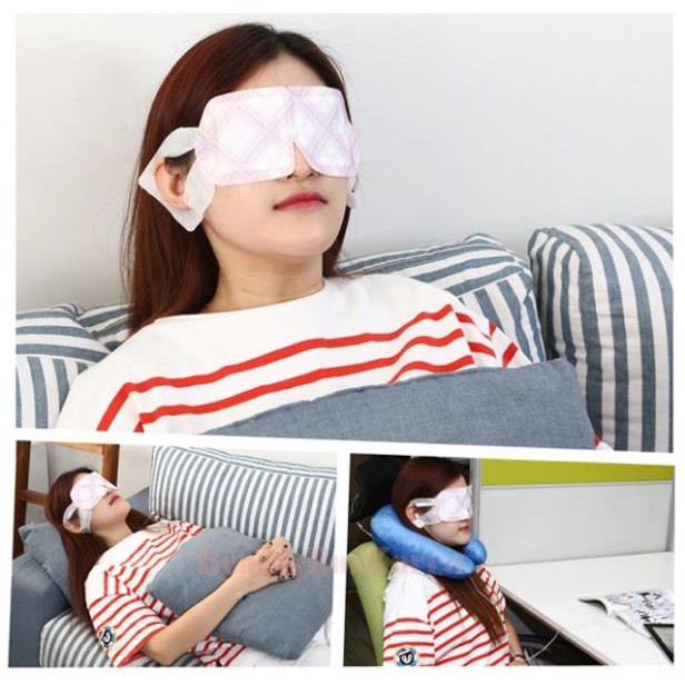 Mặt Nạ Xông Hơi Nóng Thư Giãn Cho Vùng Mắt MegRhythm Steam Eye Mask (Hộp 5 Miếng)