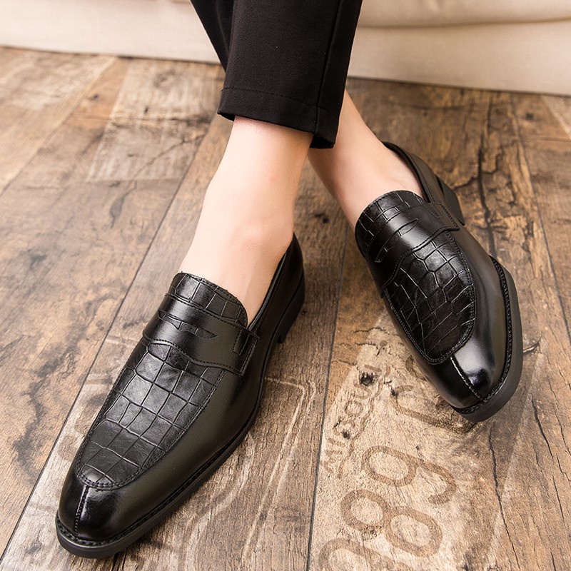 Giày Da oxford Không Dây Cột Dây Có size Lớn 45 46 47 48 Dành Cho Nam Giới