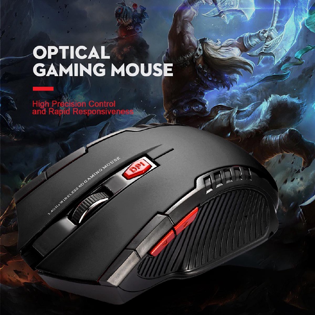 [Mã CBEL06 giảm 20% đơn 50k] Chuột quang chơi game không dây 2.4G điều chỉnh được | BigBuy360 - bigbuy360.vn