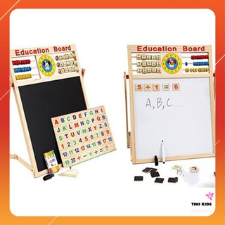 Siêu rẻ] bảng gỗ từ tính 2 mặt tặng kèm bộ chữ số bằng gỗ