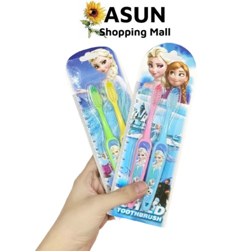 Set 2 Bàn Chải Đánh Răng Cho Bé 3-14 Tuổi Với Lông Tơ Mềm Mại Child Toothbrush (giao ngẫu nhiên)