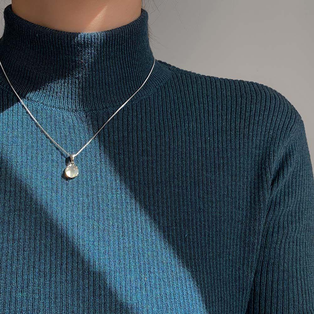 Vòng Cổ Thời Trang Cá Tính Dành Cho Nữ|Dây Chuyền Mặt Hình Học Bằng Đồng Trắng Phong Cách Hàn Quốc