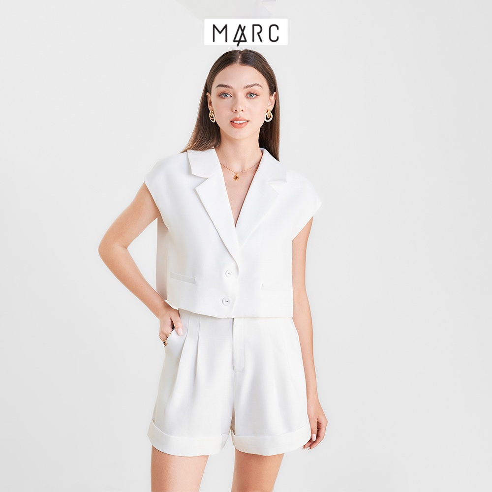 Áo vest nữ MARC FASHION kiểu crop 3 nút cài FALH0410