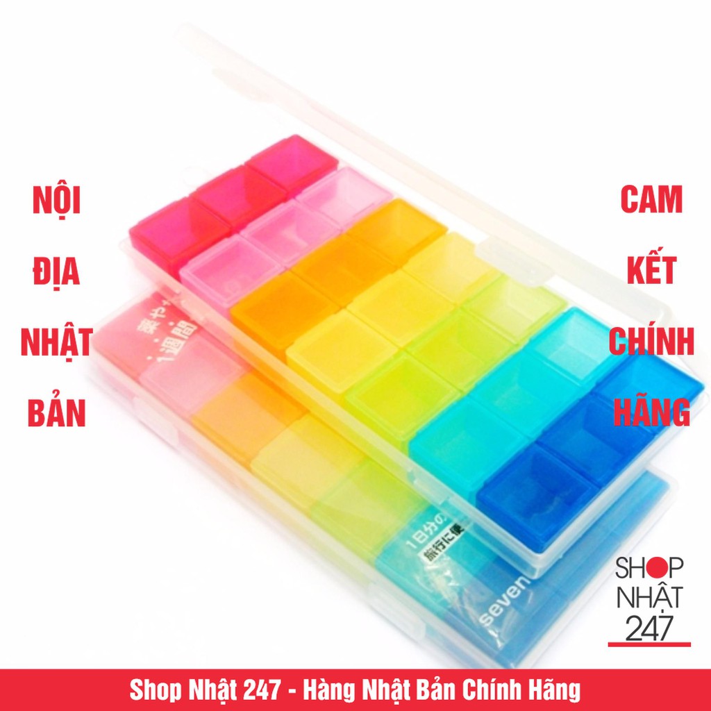 [Hỏa Tốc HN] Hộp đựng thuốc 7 ngày Yamada NỘI ĐỊA NHẬT BẢN