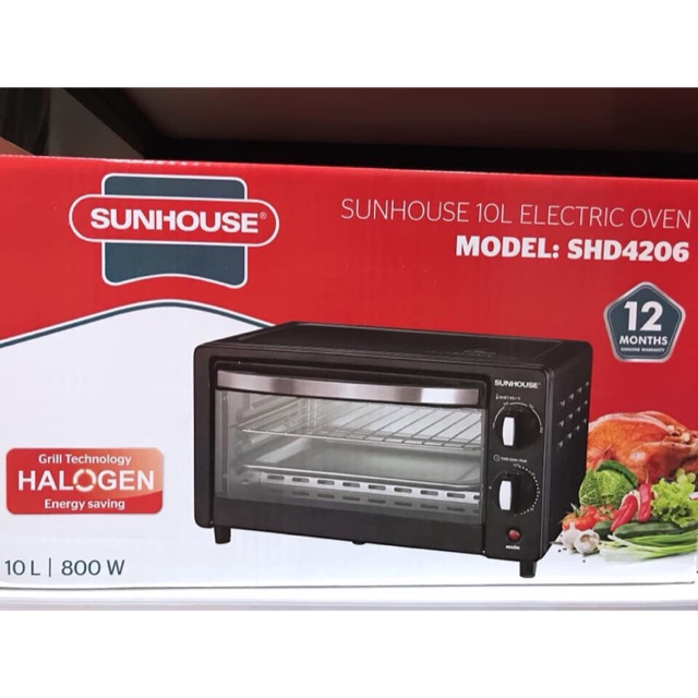 Lò nướng điện Sunhouse SHD 4206 10 lít