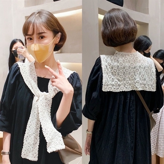 Khăn choàng cổ PJ002 vải ren xuyên thấu dễ thương dành cho bạn gái