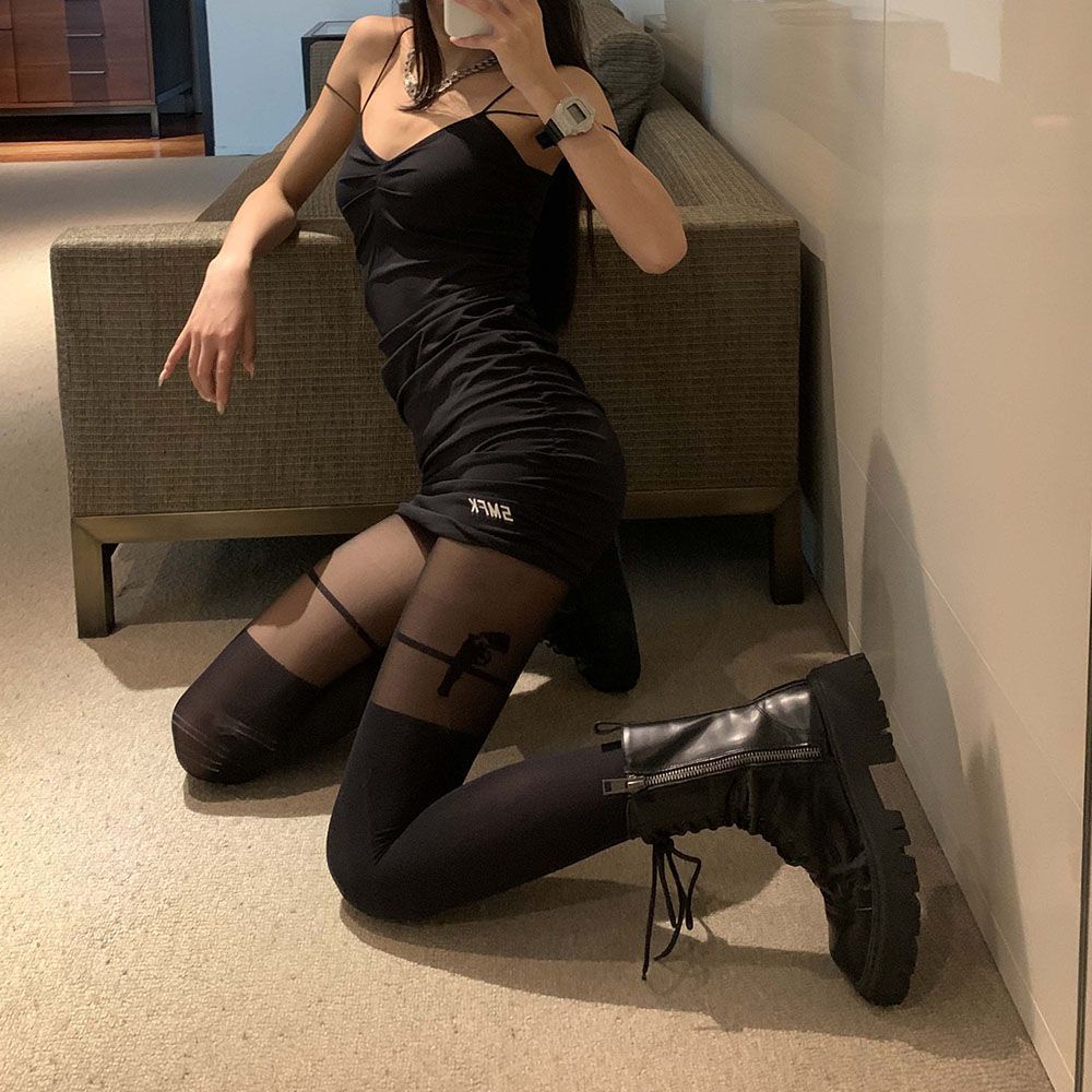 Quần tất dài đến đầu gối màu sắc ngọt ngào thoáng khí phong cách Hàn Quốc cho nữ