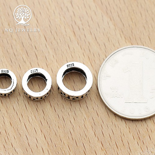 Charm bạc hạt great wall xỏ - NQ Jewelry