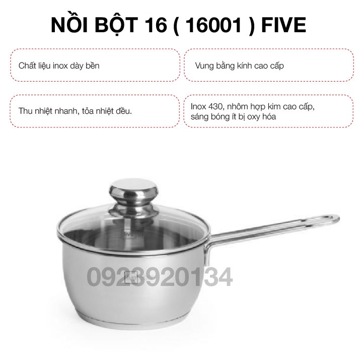 Nồi Nấu cháo bột 16 ( 16001) FIVESTAR