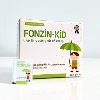 Cốm ăn ngon ❤️CHÍNH HÃNG❤️ tăng sức đề kháng tiêu hóa tốt, giúp bé ăn ngon miệng - Gói Fonzinkid (20 gói)