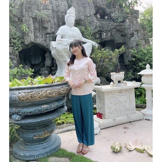 đồ lam đi chùa nữ