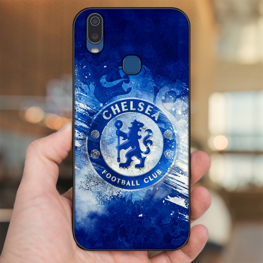 Ốp lưng Vivo Y11 viền đen in hình Chelsea FC