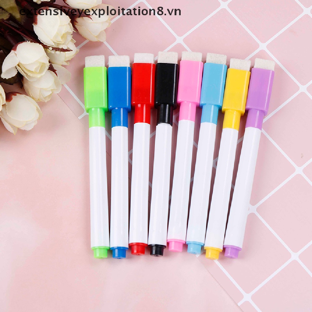 Bộ 10 Bút Lông Viết Bảng Từ Tính 8 Màu Tiện Dụng