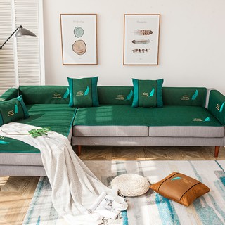 Miếng Lót Ghế Sofa Thêu Lông Vũ