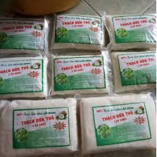 Giá sỉ 2Kg Thạch dừa loại 10Ly ép thô (khô) tặng hương dừa