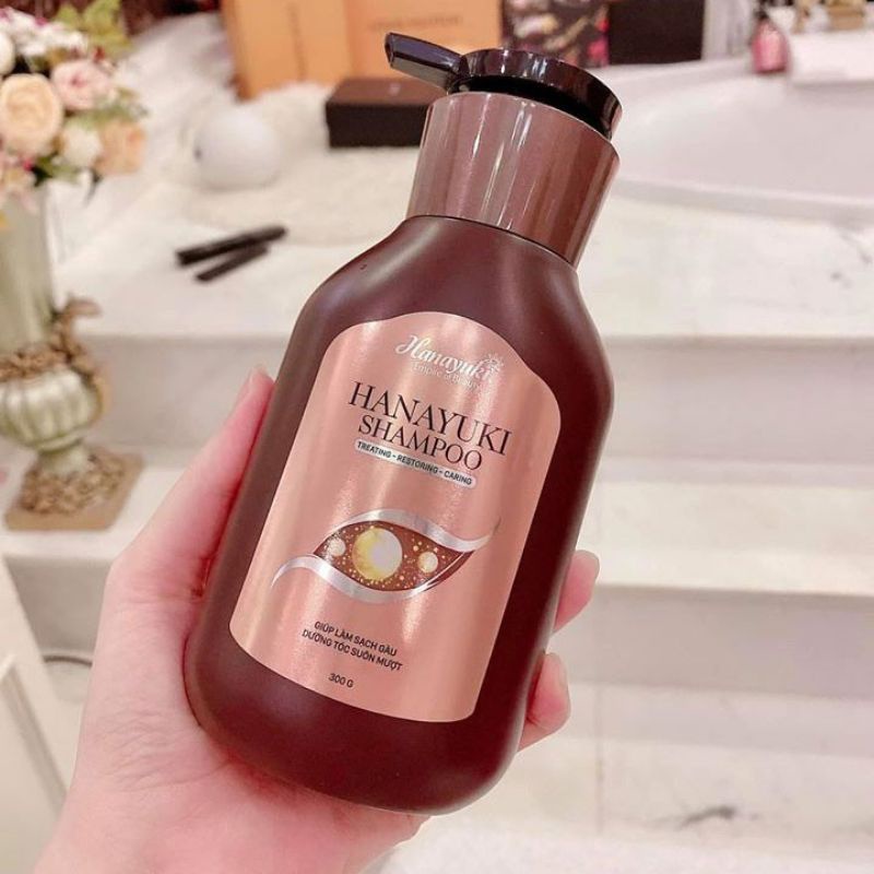 Dầu Gội HANAYUKI SHAMPOO , Làm Mượt Và Nuôi Dưỡng Mái Tóc Mỗi Ngày 300g