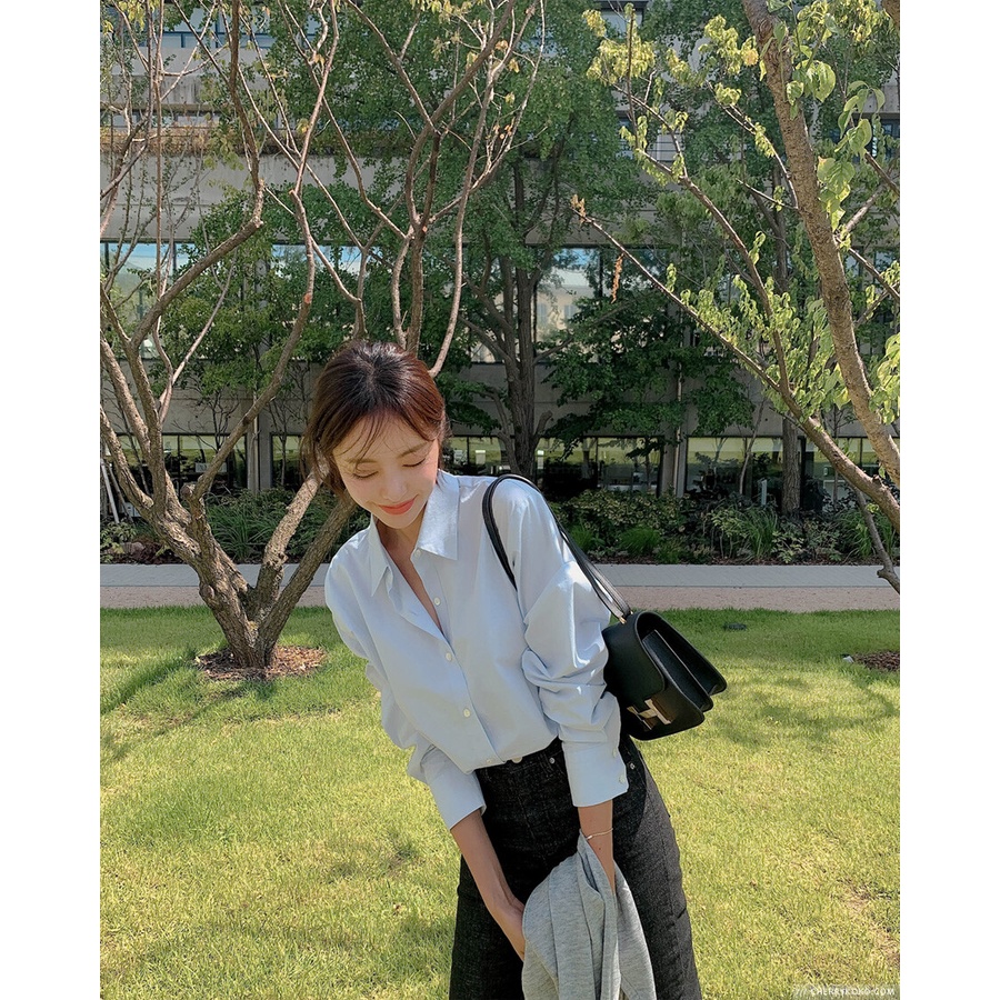 Áo Sơ Mi Dài Tay Cổ Đức Muse Basic Shirt CHERRYKOKO