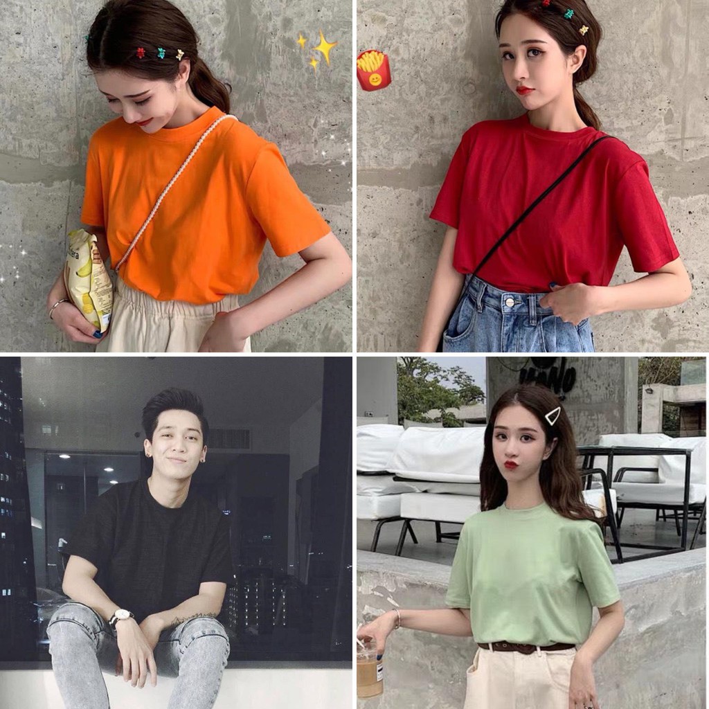 Áo thun tay lỡ form rộng unisex Be Yourself - trơn basic