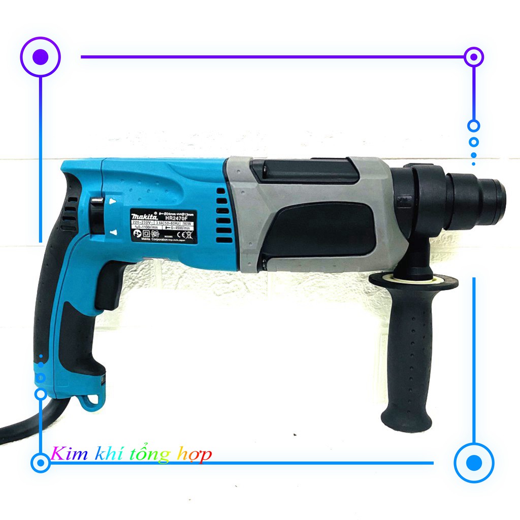 [NHẬP KHẨU] Máy khoan đục bê tông Makita HR2470F, 100% dây đồng, 3 chức năng [CAM KẾT CHÍNH HÃNG]