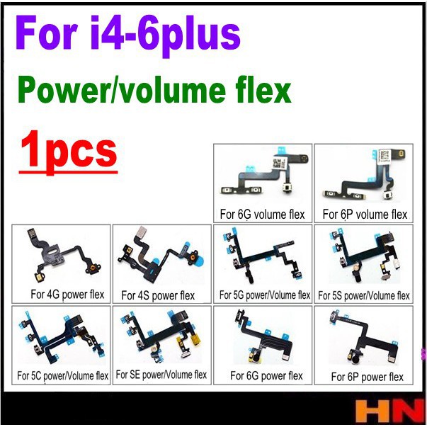 1 Cáp Nút Tắt Mở Nguồn Điện Cho 4 4s 5 5S 5C 6 6Plus