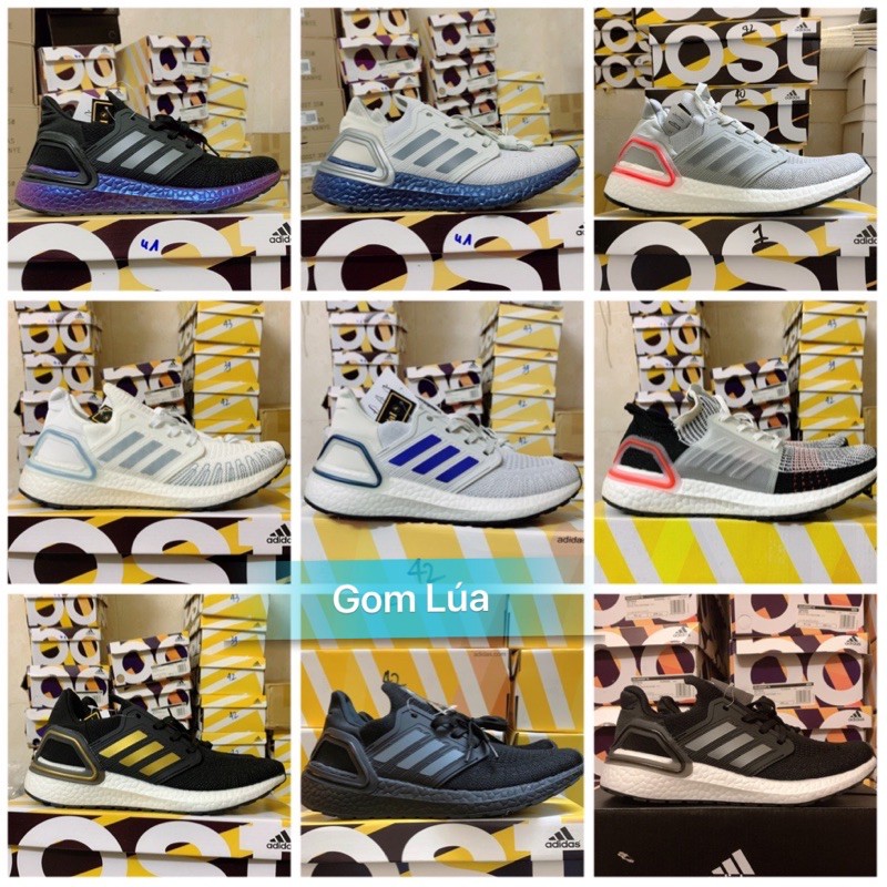 Giày Ultraboost 6.0 xám quai xanh