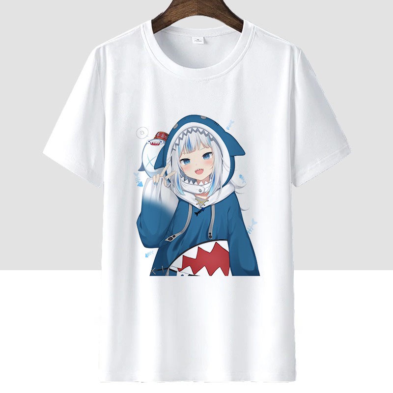 BST Áo thun Hololive Gawr Gura Anime ngắn tay mẫu cực HOT