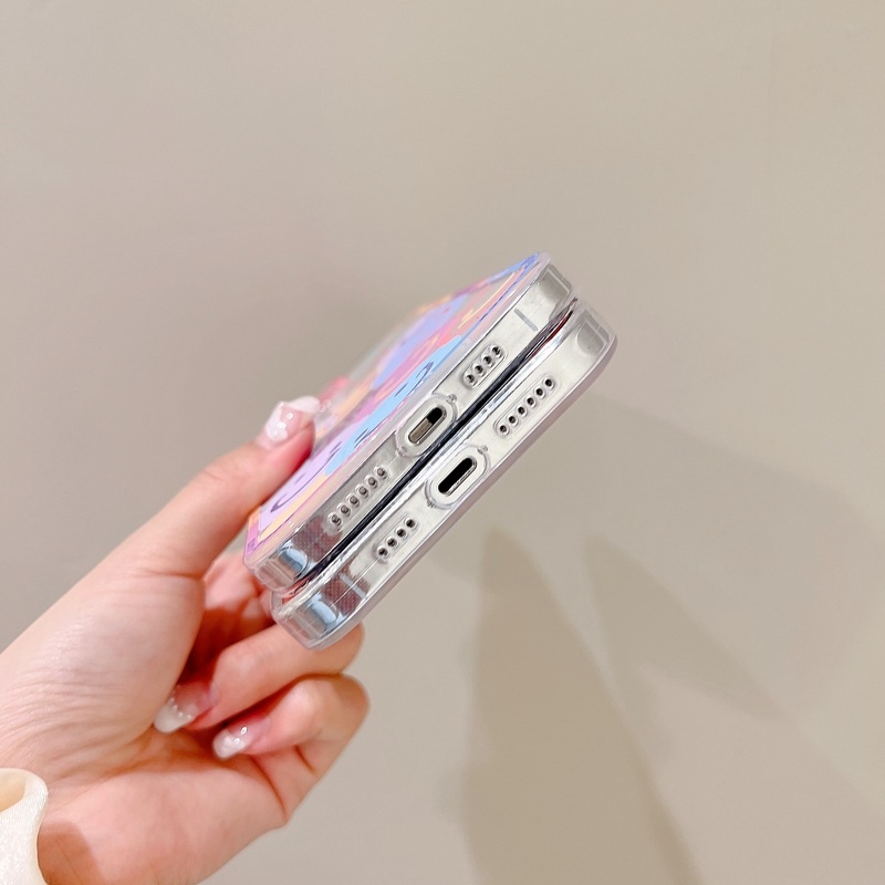 Ốp Điện Thoại TPU Mềm Trong Suốt Chống Sốc Họa Tiết Mắt Thiên Thần Sang Trọng Cho iPhone 14 13 12 11 Pro Max 7 8 Plus X Xs Xr