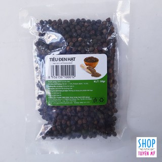 Tiêu đen hạt - gói 50g - Tiêu hạt chưa xay