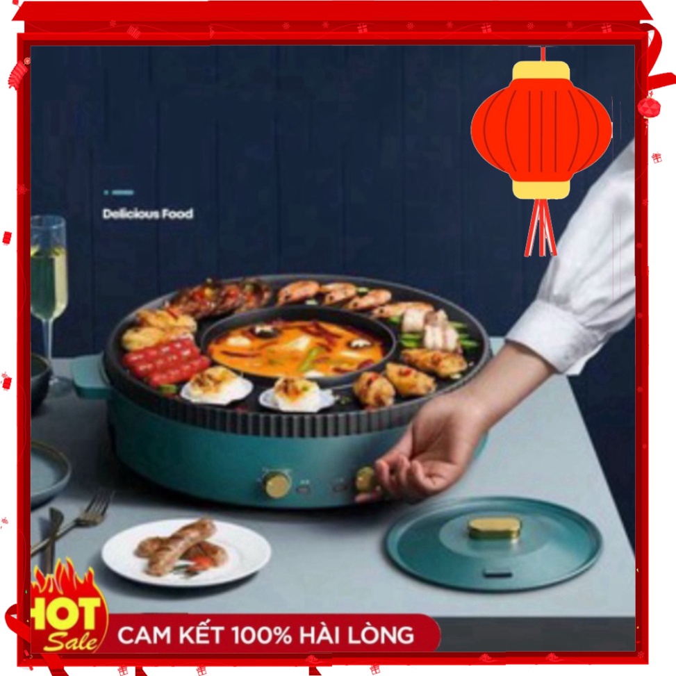 BẾP LẨU NƯỚNG KẾT HỢP 2 TRONG 1, VỪA LẨU VỪA NƯỚNG KHÔNG KHÓI, SIÊU TIỆN LỢI 💖 SKT Mart