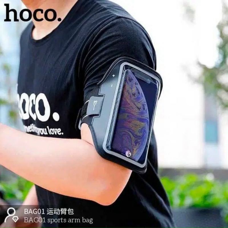 Bao Đeo Tay Điện Thoại Chạy Bộ Thể Dục Siêu Mỏng Nhẹ  Đeo Bắp Tay Điện Thoại chính hãng hoco.
