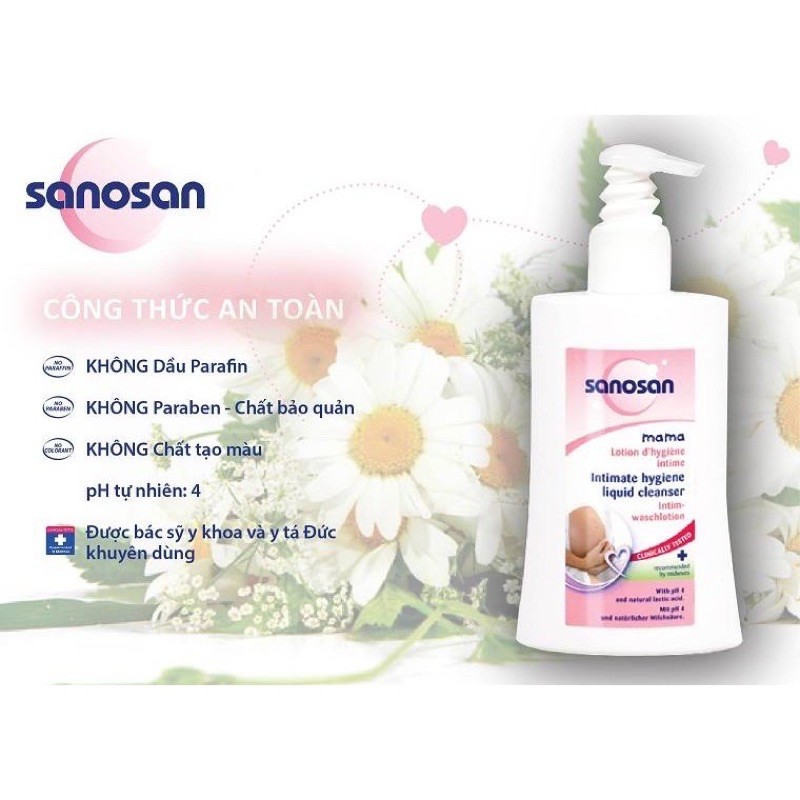 DUNG DỊCH VỆ SINH PHỤ NỮ SANOSAN