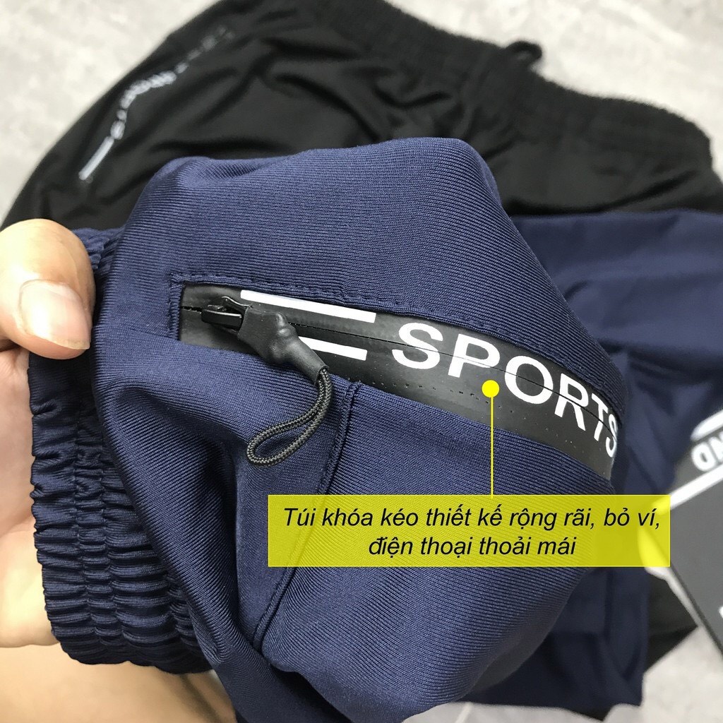 Quần Short Dù Gió Nam Bonado Vải Mềm, Siêu Nhẹ, Dáng Thể Thao QS098