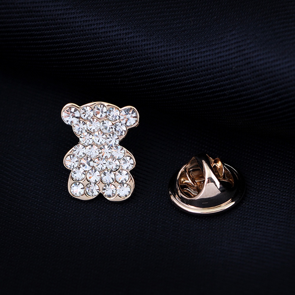 Ghim cài áo đính đá kiểu dáng đơn giản thanh lịch dành cho nữ