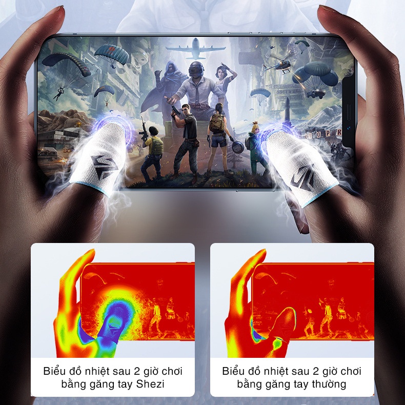 Bao tay chơi game cao cấp Sợi Thủy Tinh Shezi Freeship Găng tay chơi game cao cấp - Phụ kiện bao tay chs game
